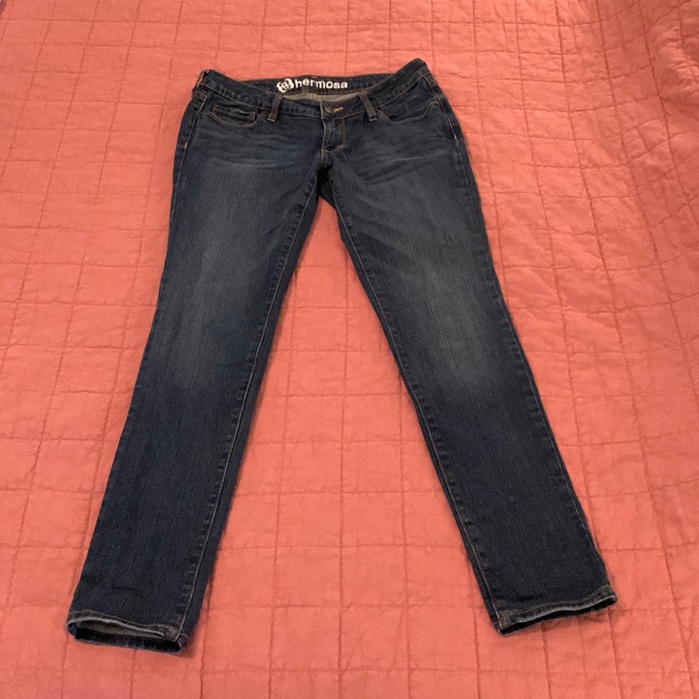 Bullhead Hermosa Super Skinny Dark Blue Jeans